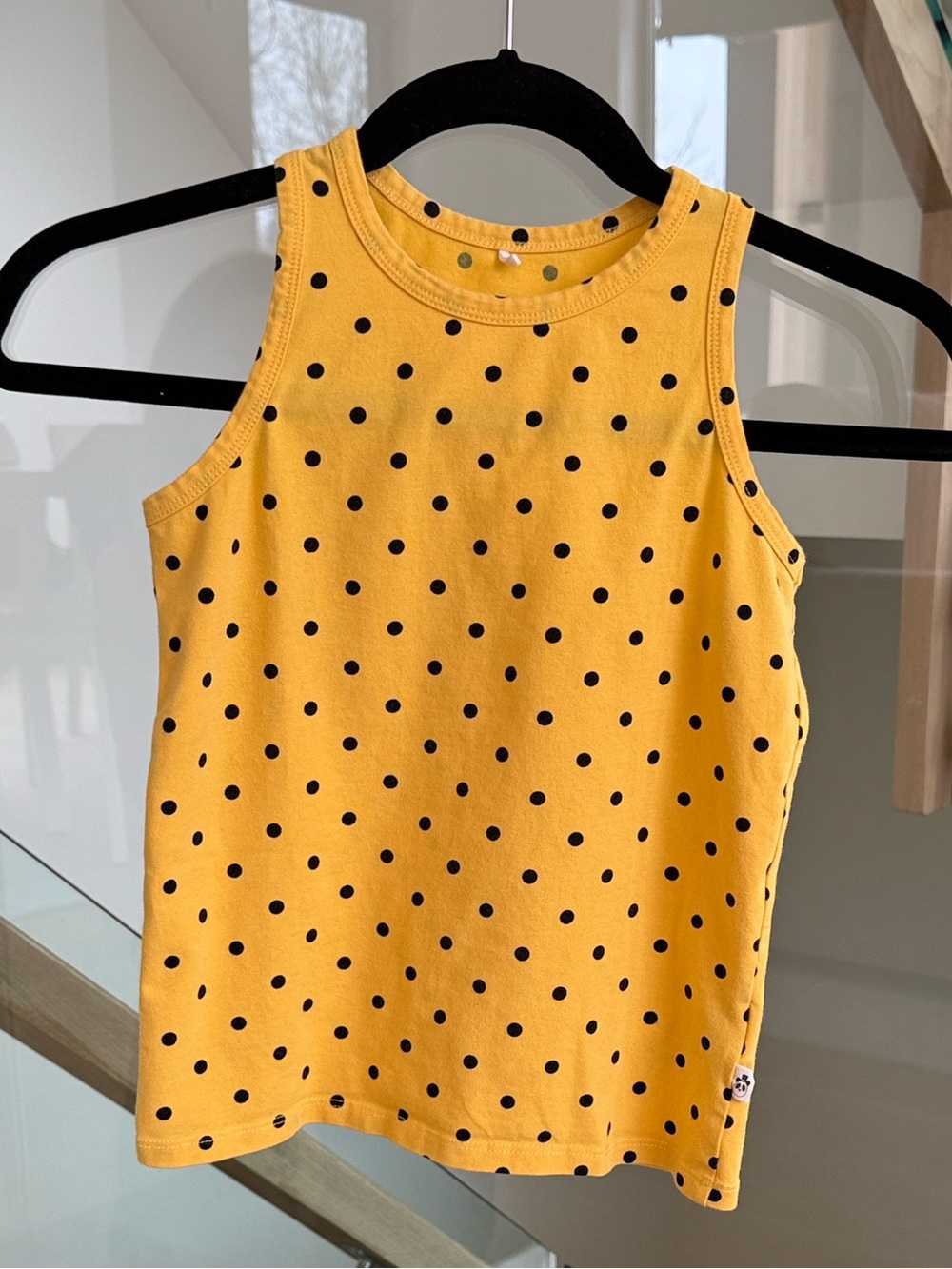 Mini Rodini Yellow organic cotton Tank Top 7-9 yrs